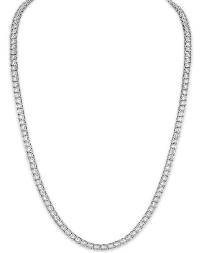 Esquire Cubic Zirconia Chain Necklace - White