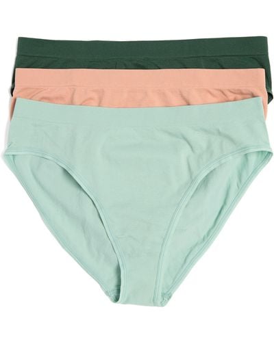 Nordstrom Assorted 3-pack Seamless Full Briefs - Green