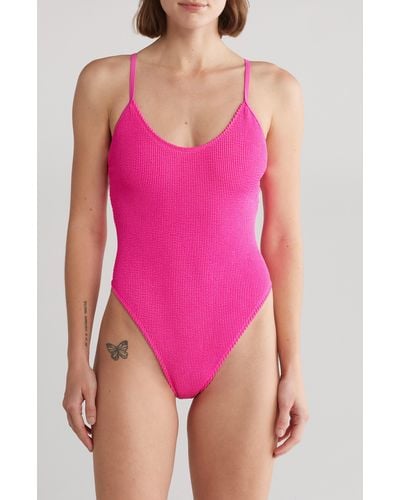 GOOD AMERICAN Always Fits One-piece Swimsuit - Pink