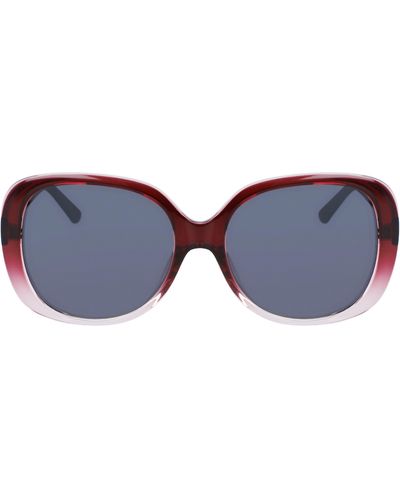 Cole Haan 58mm Round Sunglasses - Red