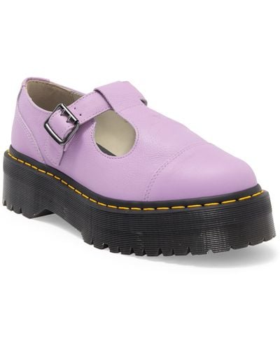 Dr. Martens Bethan Pisa Lug Sole Flatform Loafer - Purple