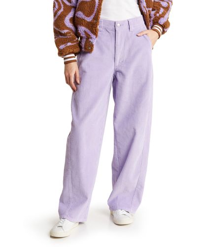 Obey Donna Big Corduroy Pants - Purple