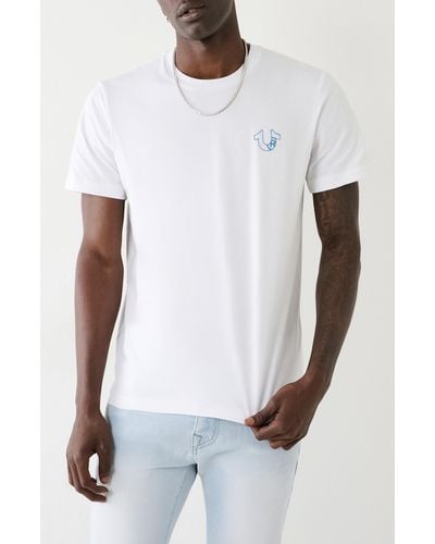 True Religion Cotton Crew Graphic T-shirt - White