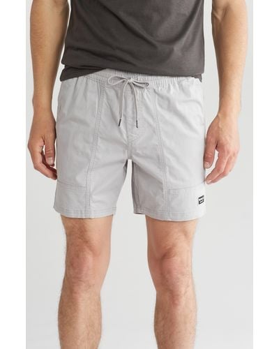 Hurley Itinerary Stretch Cotton Shorts - Gray