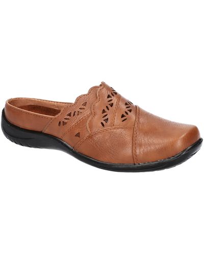 Easy Street Forever Perforated Mule - Brown