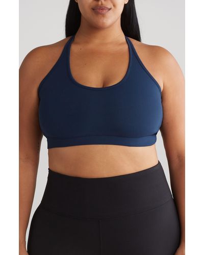 Threads For Thought T-strap Sports Bra - Blue