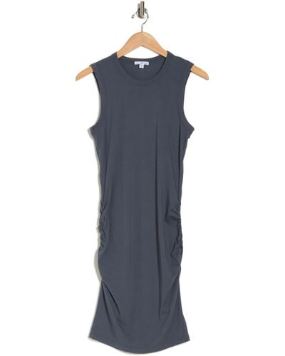 James Perse Ruched Body-con Dress - Blue