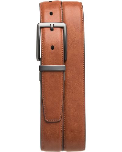 Original Penguin Reversible Leather Belt - Brown