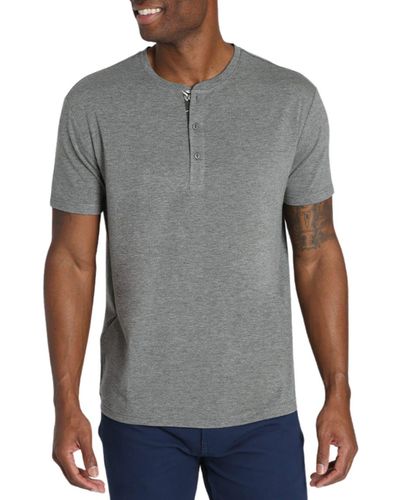Jachs New York Henley T-shirt - Gray