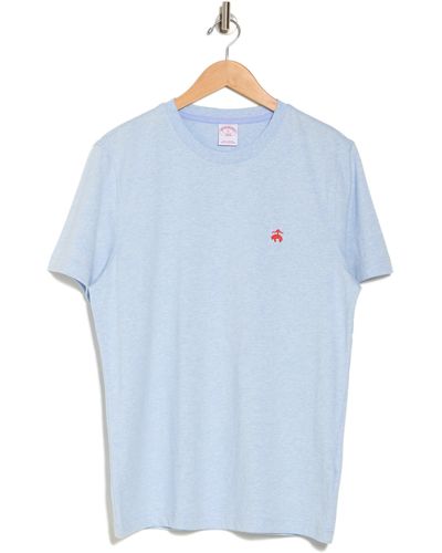 Brooks Brothers Logo Embroidered Cotton Jersey T-shirt - Blue
