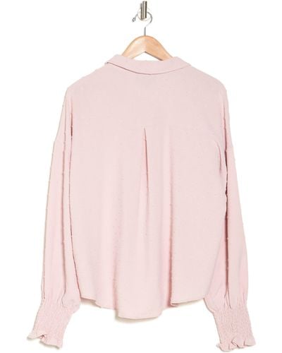 Laundry by Shelli Segal Button-up Shirt - Pink