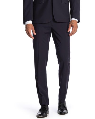 Calvin Klein Plain Navy Skinny Fit Suit Separate Pants - Blue