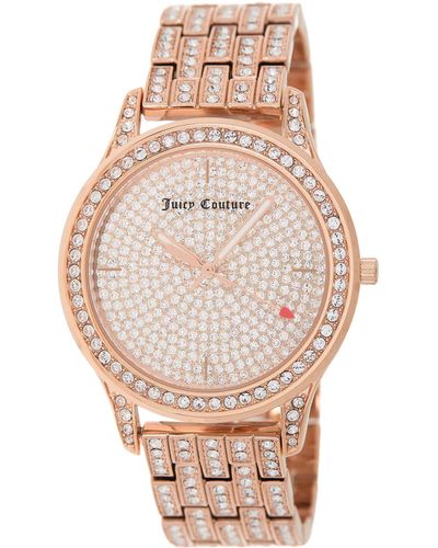 Juicy Couture Crystal Accent Bracelet Watch - Metallic