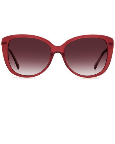 Kate Spade 57mm Lorene Cat Eye Sunglasses - Red