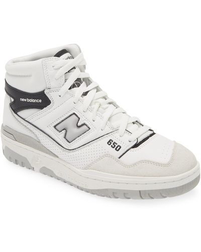 New Balance 650 High Top Sneaker - White