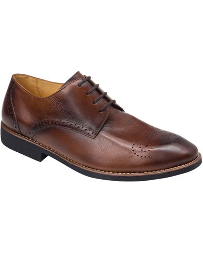 Sandro Moscoloni Mended Medallion Toe Derby - Brown