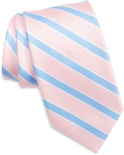 Tommy Hilfiger Oxford Stripe Tie - White