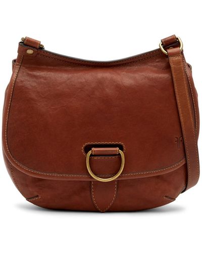 Frye Lucy Leather Crossbody Bag - Brown