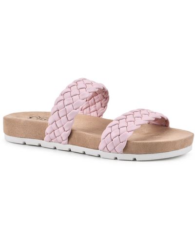 White Mountain Truly Slide Sneaker - Pink