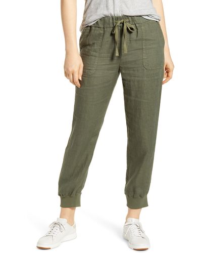 Caslon Linen Sweatpants - Green