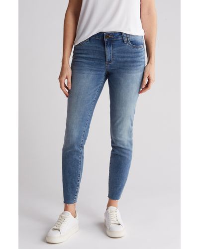 Kut From The Kloth Carlo Raw Hem Ankle Jeans - Blue