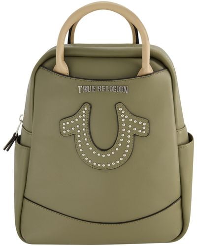 True Religion Studded Horseshoe Backpack - Green