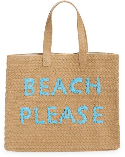 BTB Los Angeles Beach Please Tote Bag - Blue