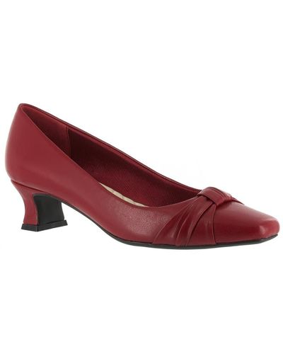 Easy Street Waive Square Toe Pump - Red