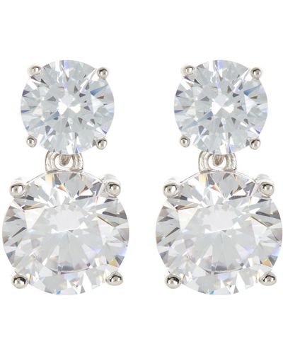 TENNIS ANYONE HEART CZ LINEAR EARRINGS – NADRI