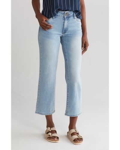 Kut From The Kloth Lucy Double Button Wide Leg Jeans - Blue
