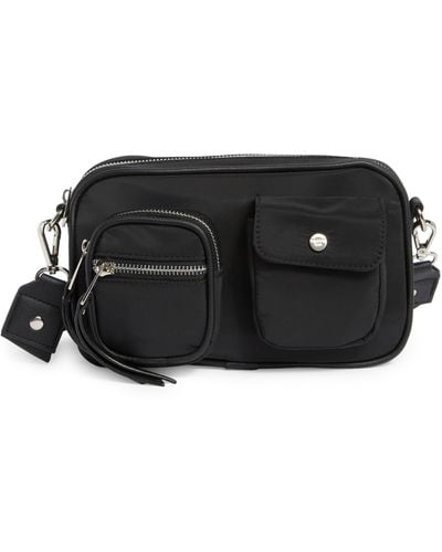 Madden Girl Nylon Crossbody Camera Bag - Black