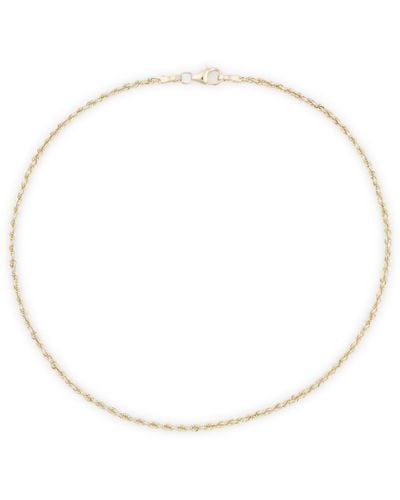 Bony Levy Rope Chain Anklet - White