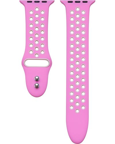 The Posh Tech Skytraveller Silicone 22mm Apple Watch® Watchband - Pink