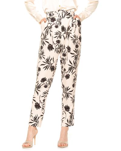 Alexia Admor Zayna Belted Cigarette Pants - White