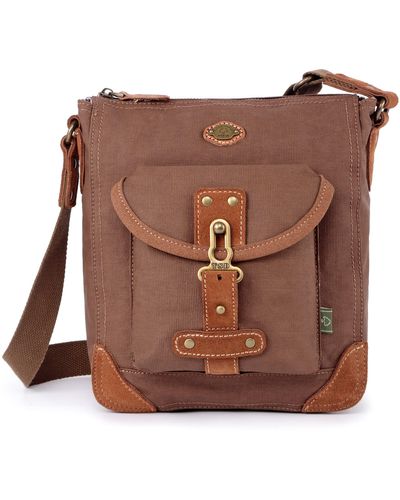 The Same Direction Dolphin Studded Crossbody Bag - Brown