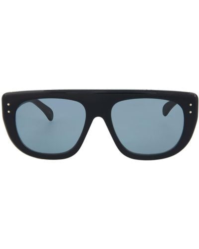 Alaïa 55mm Shield Sunglasses - Blue