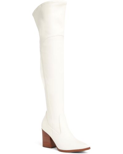Marc Fisher Meyana Over The Knee Boot - White