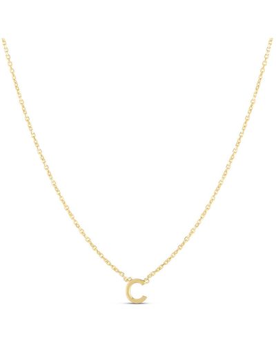 KARAT RUSH 14k Gold Initial C Necklace - Yellow