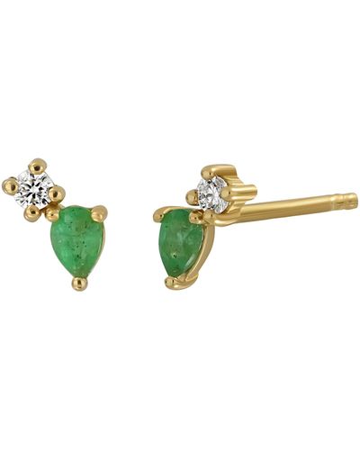 Bony Levy 18k Gold El Mar Diamond & Gemstone Stud Earrings - Multicolor