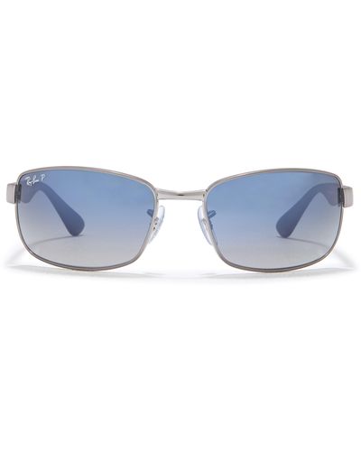 Ray-Ban Ray-ban 60mm Rectangle Sunglasses - Blue