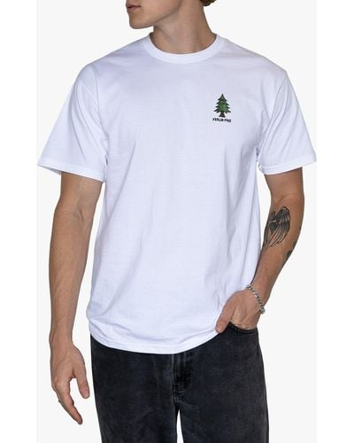 Riot Society Feelin' Pine Cotton T-shirt - White