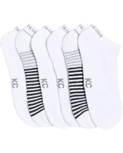 Kenneth Cole 6-pack No-show Socks - White