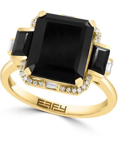 Effy 14k Yellow Gold Onyx - Black