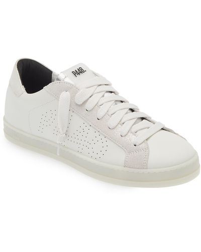 P448 John Leather Sneaker - White