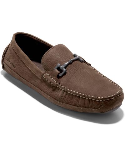 Cole Haan Wyatt Leather Bit Driver Loafer - Brown