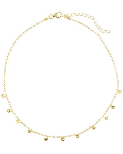 Adornia 14k Gold Plated Sterling Silver Confetti Choker Necklace - Yellow