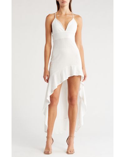 Go Couture High-low Slipdress - White