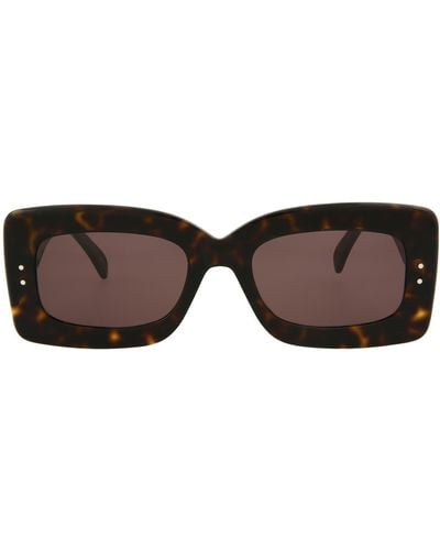 Alaïa 51mm Rectangular Sunglasses - Brown
