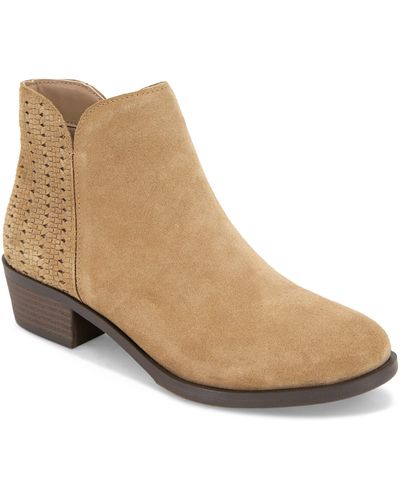 Kensie natthan suede heeled hotsell booties
