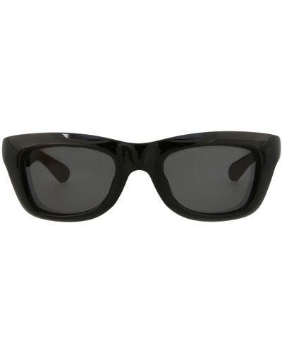 Bottega Veneta 49mm Rectangular Sunglasses - Black